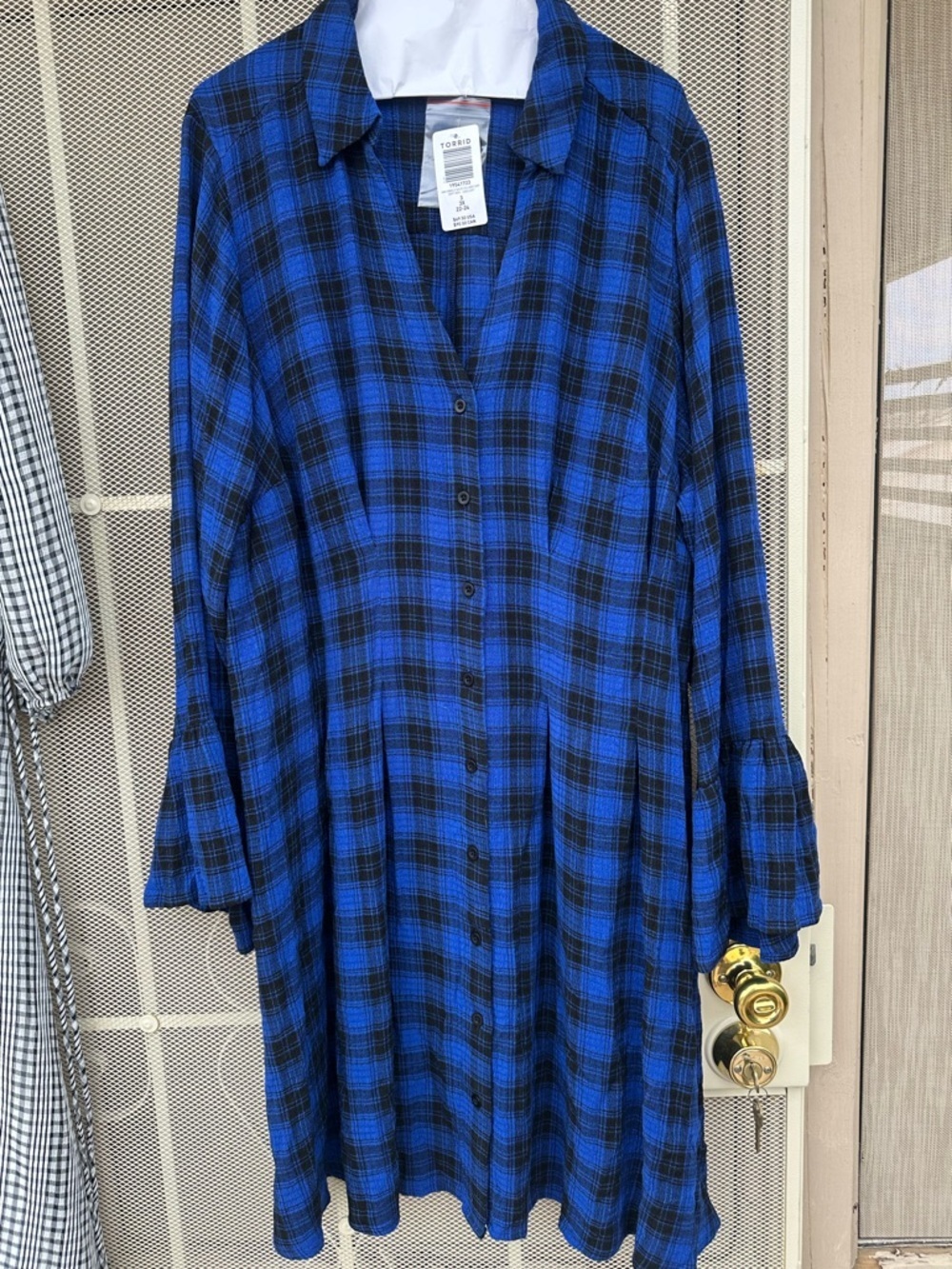Torrid mini crinkle gauze shirt dress size 3x NWTs